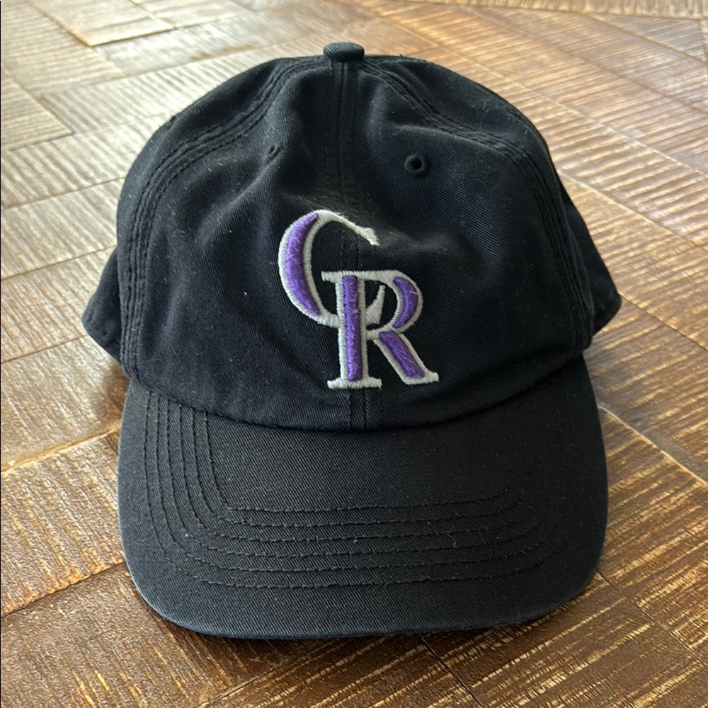 Black Cap with Purple and White Logo